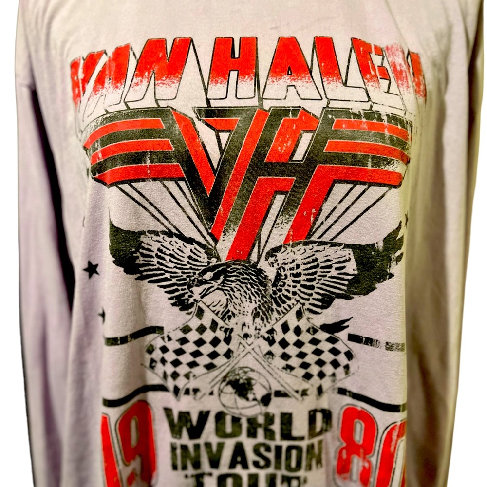 1980 Van Halen World Invasion Tour shirt